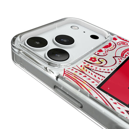 Texas Tech Red Raiders Paisley Glitter Phone Case for Apple iPhone