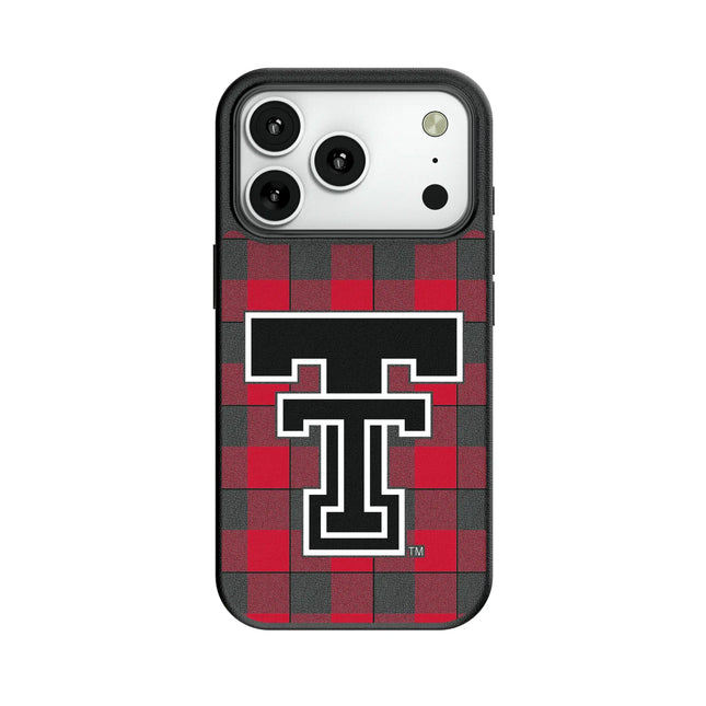 Texas Tech Red Raiders Plaid MagSafe Compatible Phone Case for Apple iPhone