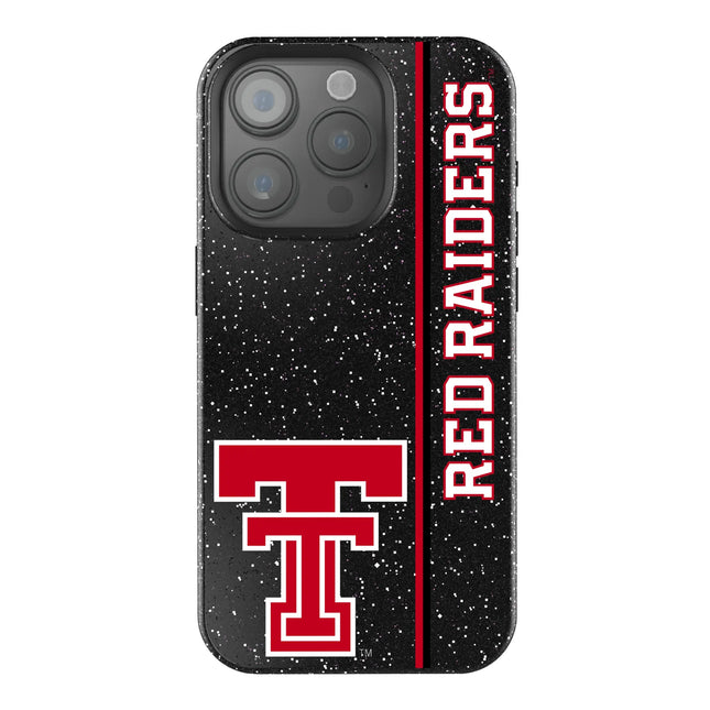 Texas Tech Red Raiders Sidebar Black Bling Phone Case for Apple iPhone