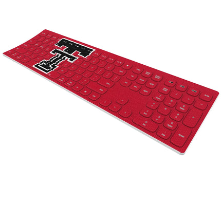 Texas Tech Red Raiders Solid Curved Wireless Keyboard