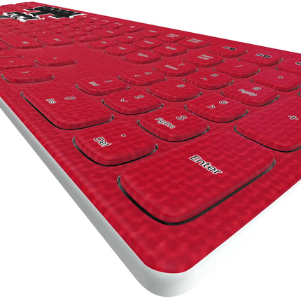 Texas Tech Red Raiders Solid Curved Wireless Keyboard