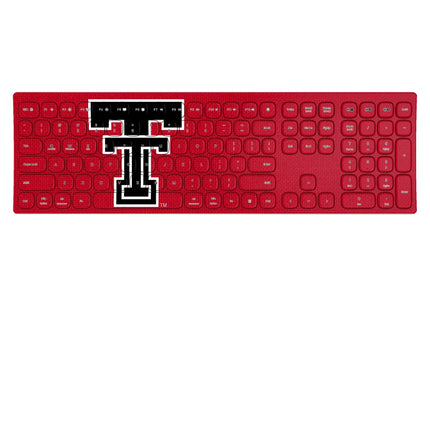 Texas Tech Red Raiders Solid Curved Wireless Keyboard
