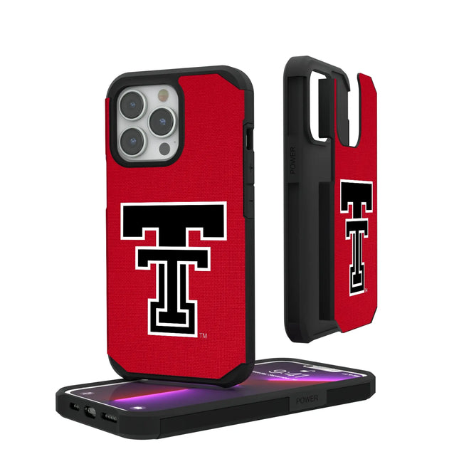 Texas Tech Red Raiders Solid Rugged Phone Case for Apple iPhone