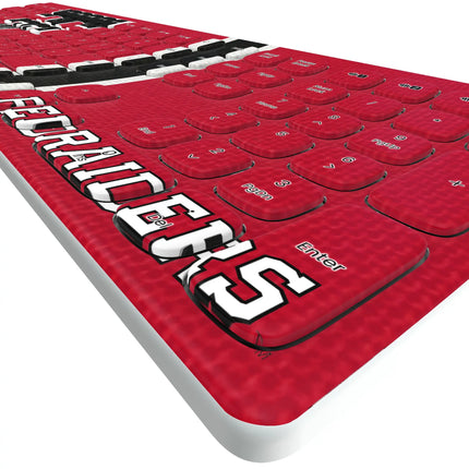Texas Tech Red Raiders Stripe Curved Wireless Keyboard