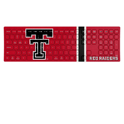 Texas Tech Red Raiders Stripe Curved Wireless Keyboard