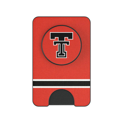 Texas Tech Red Raiders Stripe PopSockets MagSafe-Compatible PopWallet+