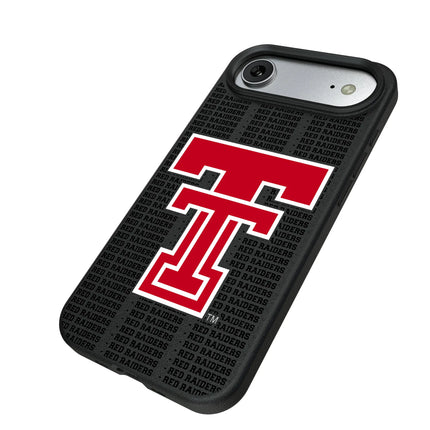 Texas Tech Red Raiders Text Backdrop MagSafe Compatible Phone Case for Apple iPhone