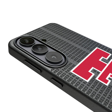 Texas Tech Red Raiders Text Backdrop MagSafe Compatible Phone Case for Samsung Galaxy