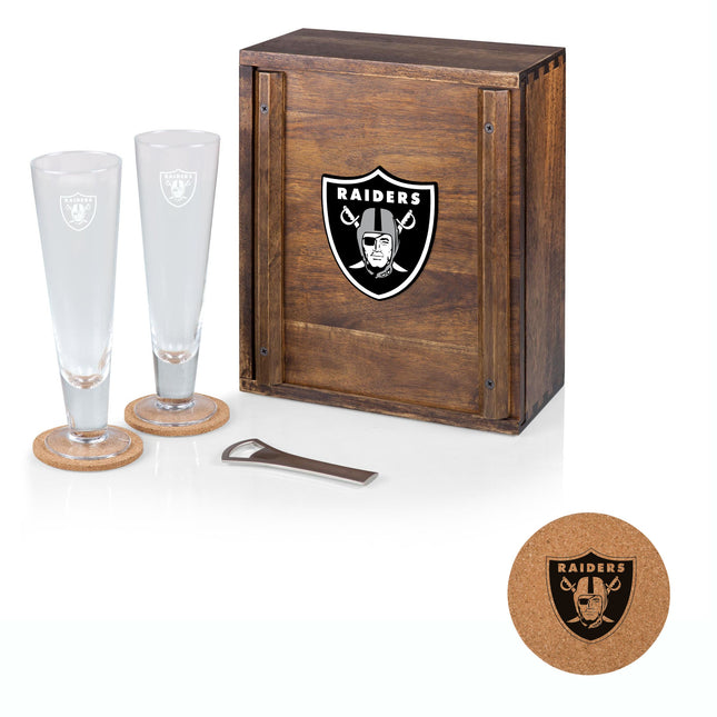Las Vegas Raiders - Pilsner Beer Glass Gift Set