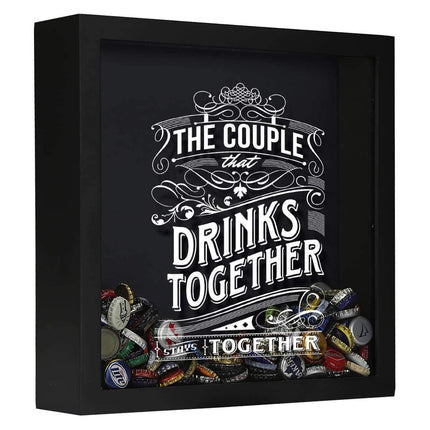 The Couple That Drinks Together Stays Together Shadow Box