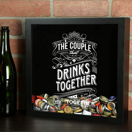 The Couple That Drinks Together Stays Together Shadow Box