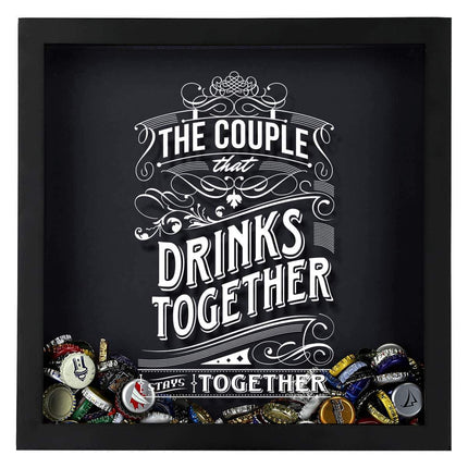 The Couple That Drinks Together Stays Together Shadow Box