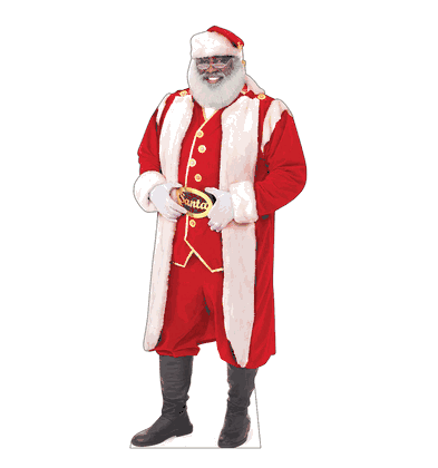 The Real Black Santa Lifesize Cardboard Cutout