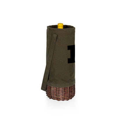 Illinois Fighting Illini Malbec Insulated Canvas Wine Bottle Basket