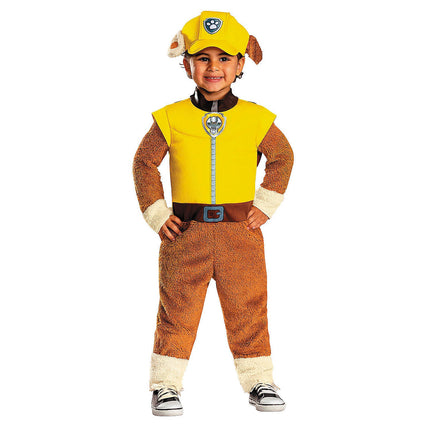 Toddler Deluxe Paw Patrol Rubble Jumpsuit Costume