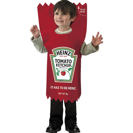 Toddler Heinz Ketchup Packet Costume