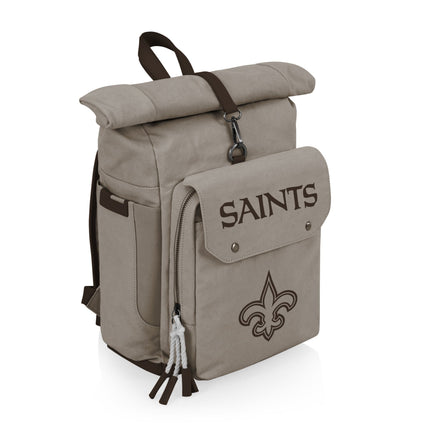 New Orleans Saints - Carmel Roll Top Picnic Backpack Cooler