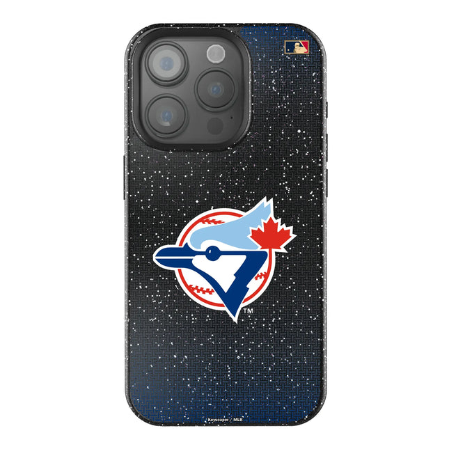 Toronto Blue Jays 1977-1988 - Cooperstown Collection Linen Black Bling Phone Case for Apple iPhone