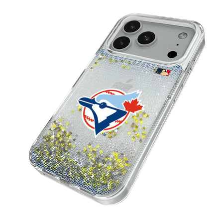 Toronto Blue Jays 1977-1988 - Cooperstown Collection Linen Glitter Phone Case for Apple iPhone
