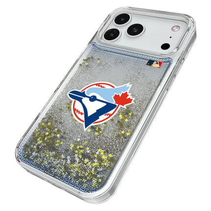 Toronto Blue Jays 1977-1988 - Cooperstown Collection Linen Glitter Phone Case for Apple iPhone