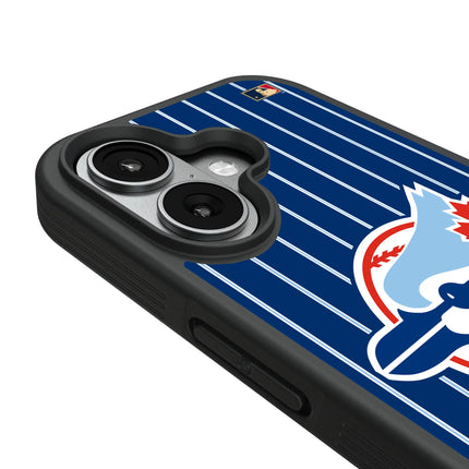 Toronto Blue Jays 1977-1988 - Cooperstown Collection Pinstripe Bump Phone Case for Apple iPhone