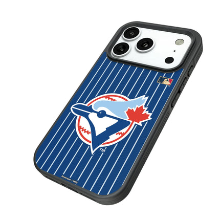 Toronto Blue Jays 1977-1988 - Cooperstown Collection Pinstripe Bump Phone Case for Apple iPhone