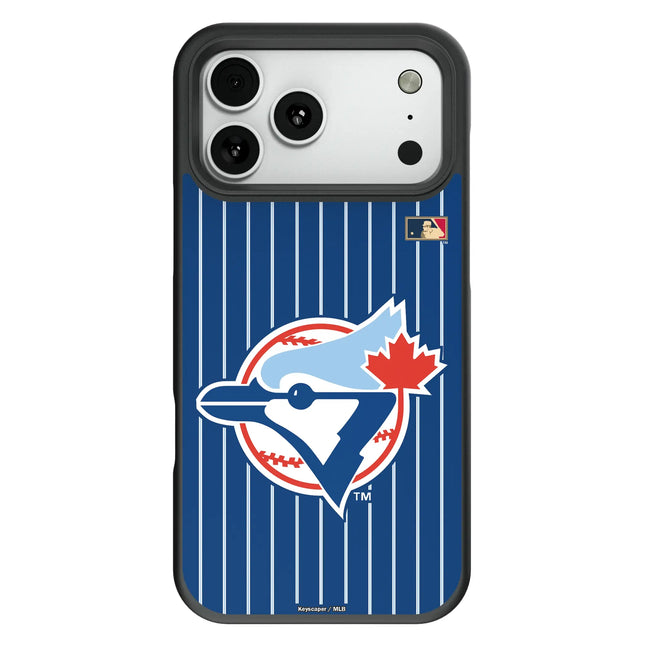 Toronto Blue Jays 1977-1988 - Cooperstown Collection Pinstripe Bump Phone Case for Apple iPhone