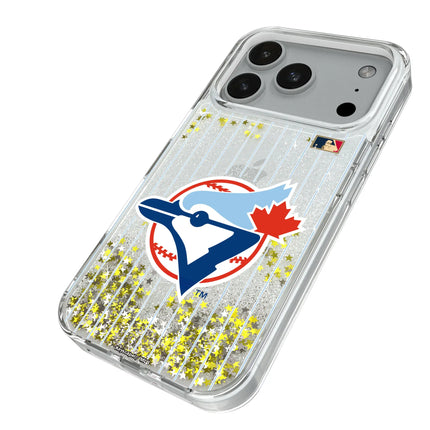 Toronto Blue Jays 1977-1988 - Cooperstown Collection Pinstripe Glitter Phone Case for Apple iPhone