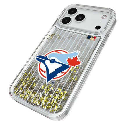 Toronto Blue Jays 1977-1988 - Cooperstown Collection Pinstripe Glitter Phone Case for Apple iPhone
