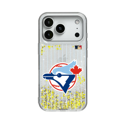 Toronto Blue Jays 1977-1988 - Cooperstown Collection Pinstripe Glitter Phone Case for Apple iPhone