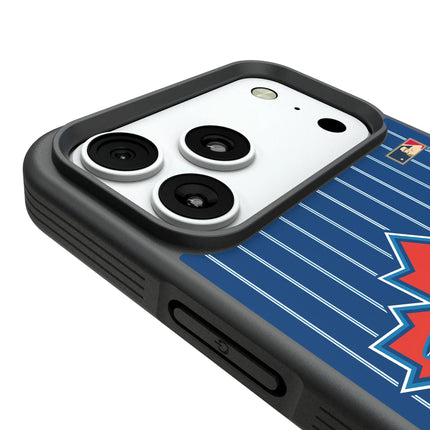 Toronto Blue Jays 1997-2002 - Cooperstown Collection Pinstripe Bump Phone Case for Apple iPhone