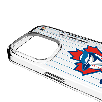 Toronto Blue Jays 1997-2002 - Cooperstown Collection Pinstripe Clear Phone Case for Apple iPhone