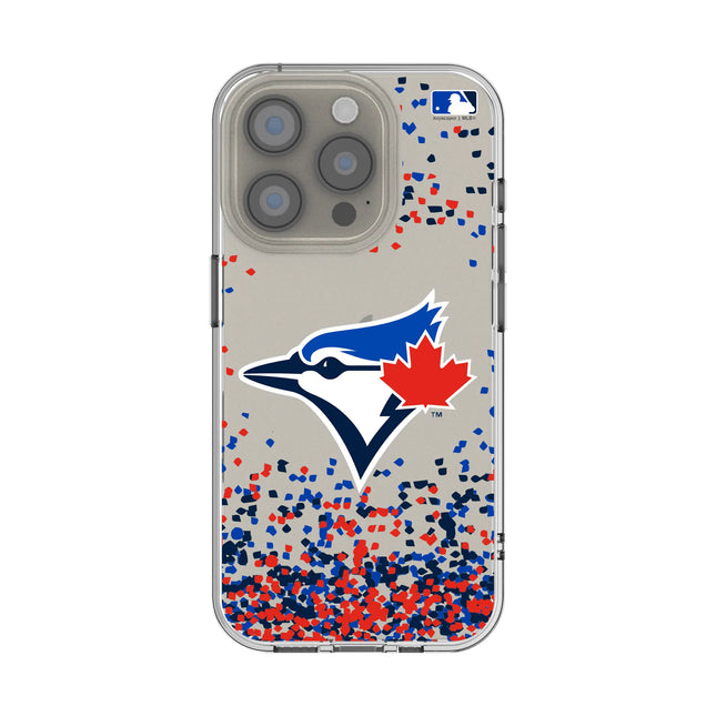Toronto Blue Jays Confetti Clear Phone Case for Apple iPhone