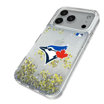 Toronto Blue Jays Linen Glitter Phone Case for Apple iPhone