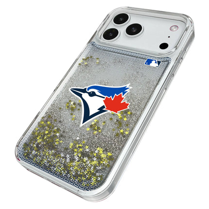 Toronto Blue Jays Linen Glitter Phone Case for Apple iPhone