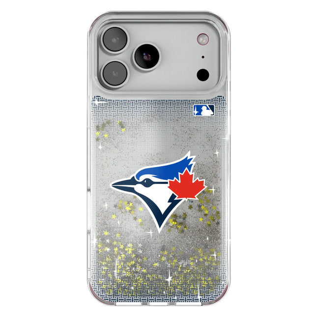 Toronto Blue Jays Linen Glitter Phone Case for Apple iPhone