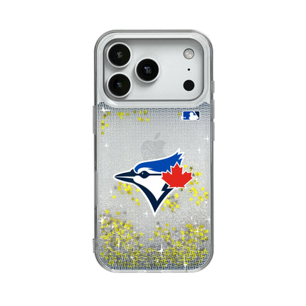 Toronto Blue Jays Linen Glitter Phone Case for Apple iPhone