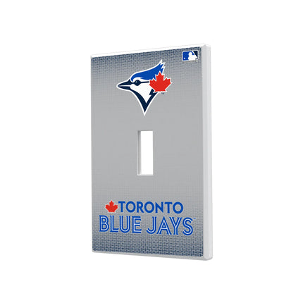 Toronto Blue Jays Linen Hidden-Screw Light Switch Plate