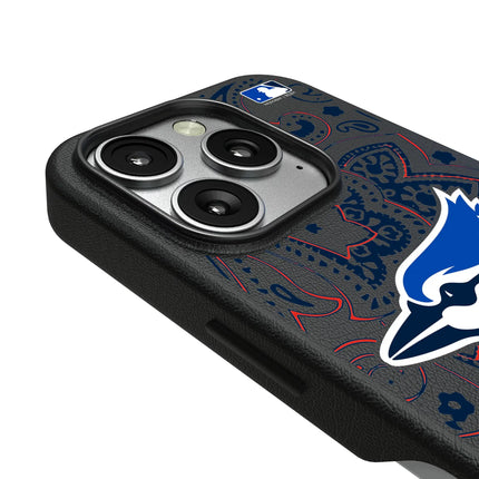 Toronto Blue Jays Paisley MagSafe Compatible Phone Case for Apple iPhone