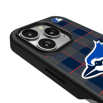 Toronto Blue Jays Plaid MagSafe Compatible Phone Case for Apple iPhone