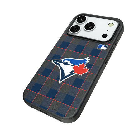 Toronto Blue Jays Plaid MagSafe Compatible Phone Case for Apple iPhone