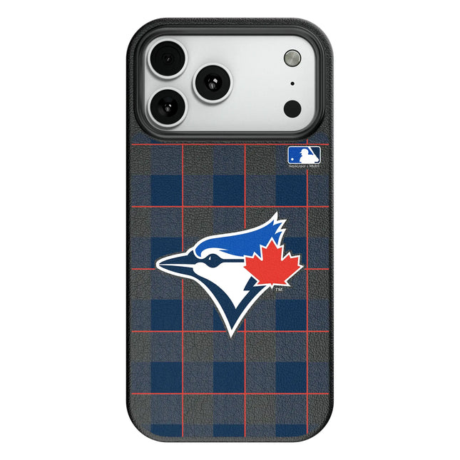 Toronto Blue Jays Plaid MagSafe Compatible Phone Case for Apple iPhone