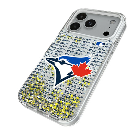 Toronto Blue Jays Text Backdrop Glitter Phone Case for Apple iPhone