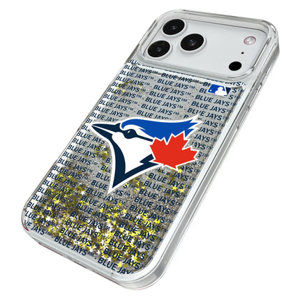 Toronto Blue Jays Text Backdrop Glitter Phone Case for Apple iPhone