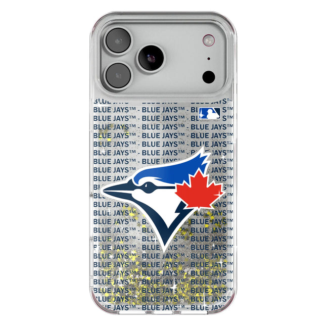 Toronto Blue Jays Text Backdrop Glitter Phone Case for Apple iPhone