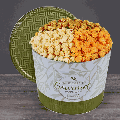 Traditional Gourmet Popcorn Tin - 2 Gallon