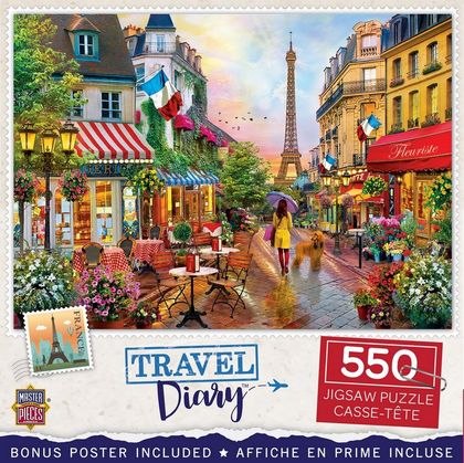 Travel Diary - Parisian Charm 550 Piece Puzzle