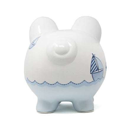 Triple Sailboat Large Piggy Bank