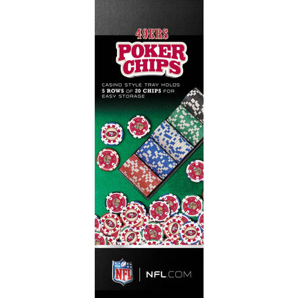 San Francisco 49ers 100 Piece Poker Chips
