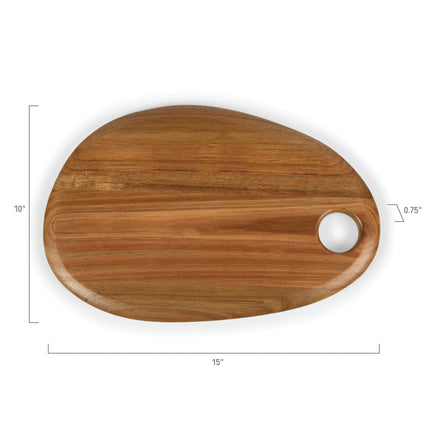 Washington & Lee Generals Pebble Shaped Acacia Serving Board 15" x 1"
